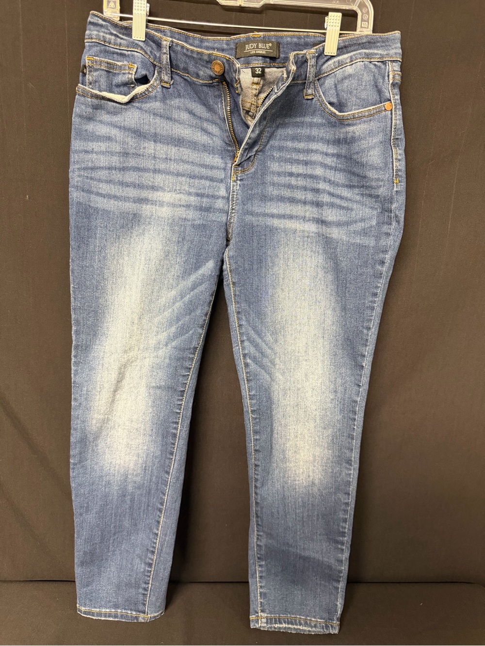 Judy Blue Relaxed Fit Jeans Size 32 Medium Wash Stretch Denim